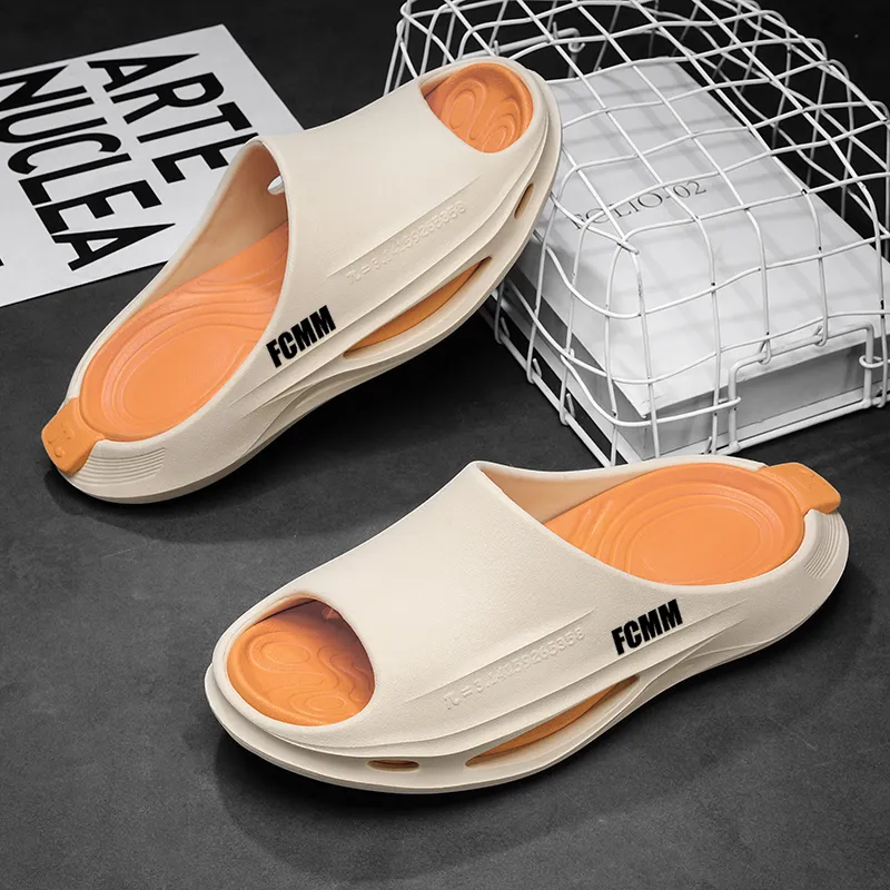 FCMM EVA Cut Out Slip Resistant Abrasion Resistant Slide Slippers Unisex-3
