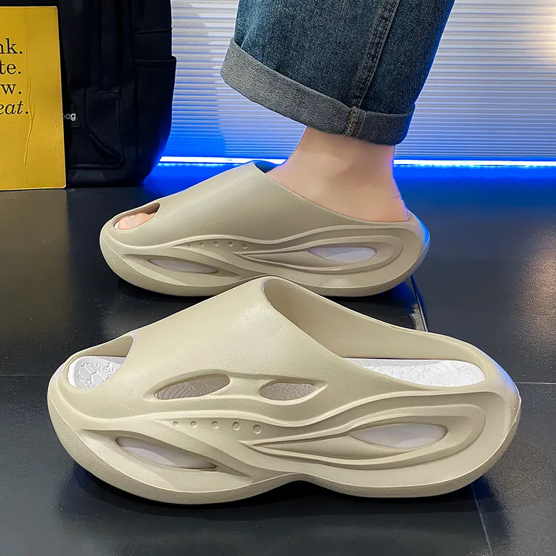 FCMM EVA Cut Out Slip Resistant Abrasion Resistant Slide Slippers Unisex-9