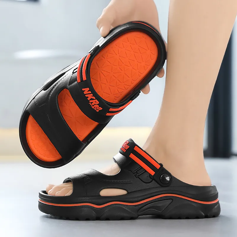 FCMM Beach Sandals Men Black Orange/Green/White Blue/Khaki Brown-2