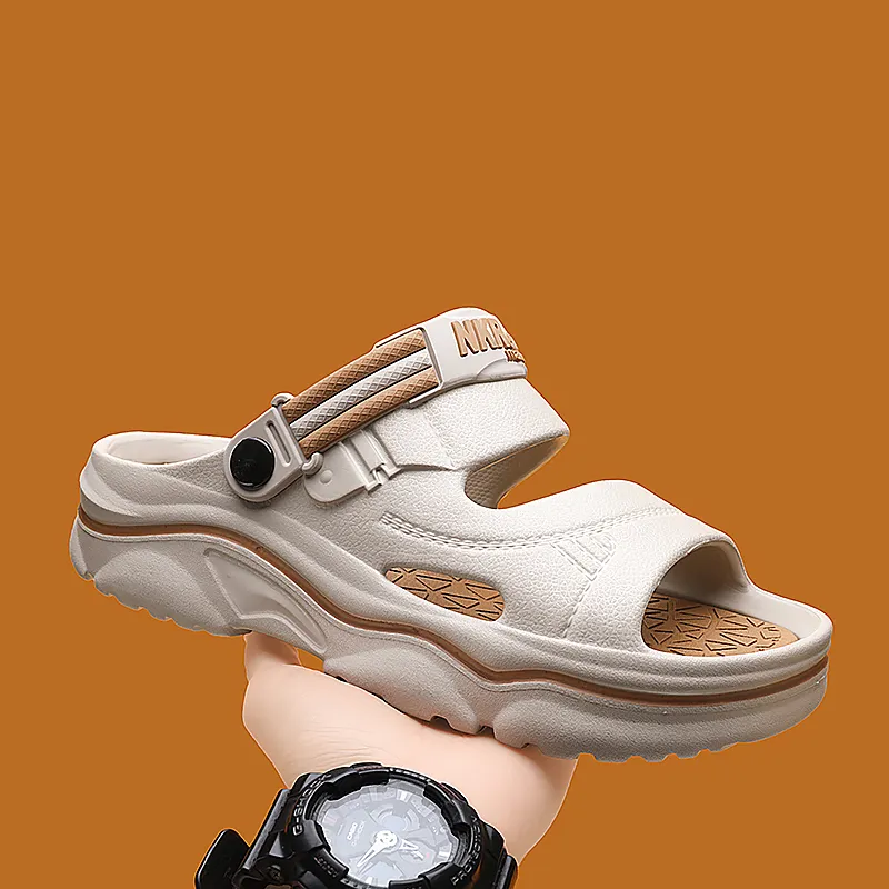 FCMM Beach Sandals Men Black Orange/Green/White Blue/Khaki Brown-26