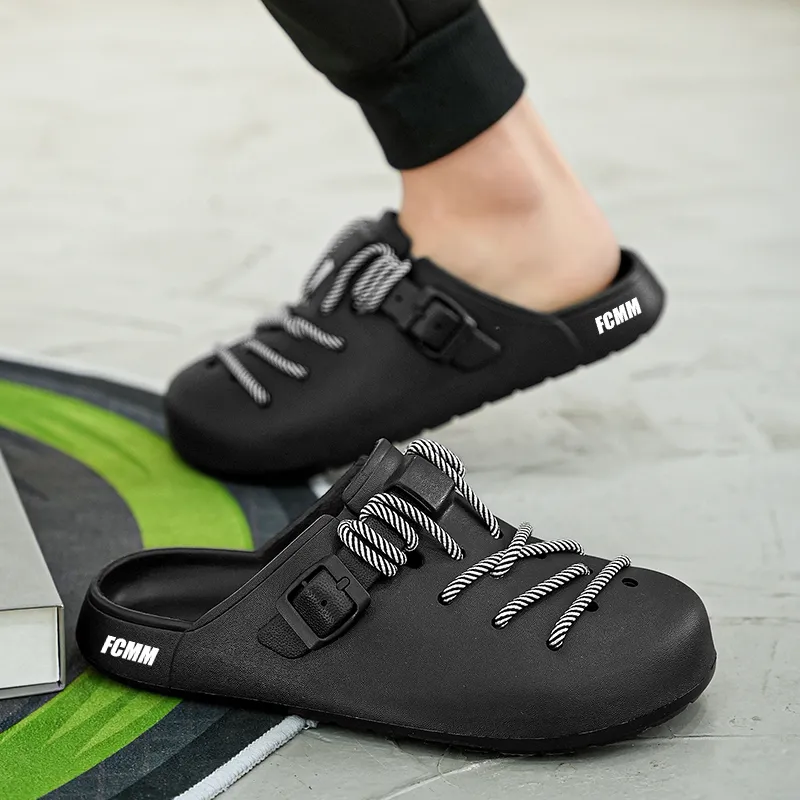 FCMM Woven Abrasion Resistant Slip Resistant Wrap toe Slippers Unisex-3