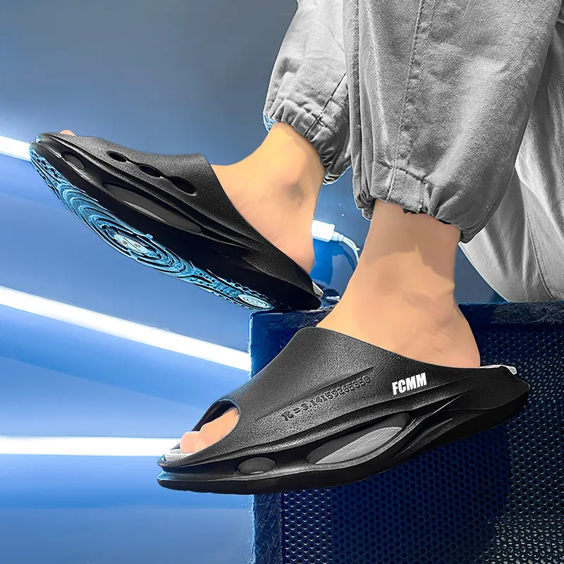 FCMM EVA Cut Out Slip Resistant Abrasion Resistant Slide Slippers Unisex-17