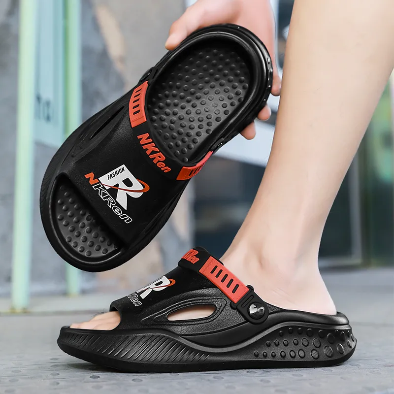 FCMM Beach Sandals Men Black/Green-2