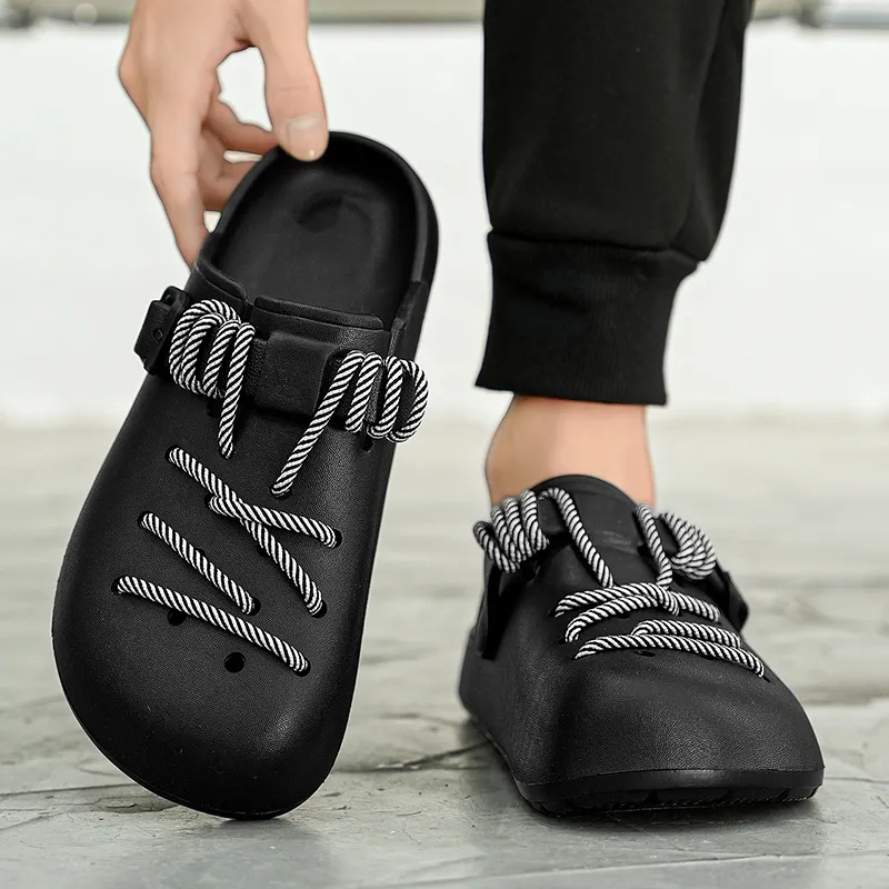 FCMM Woven Abrasion Resistant Slip Resistant Wrap toe Slippers Unisex-2