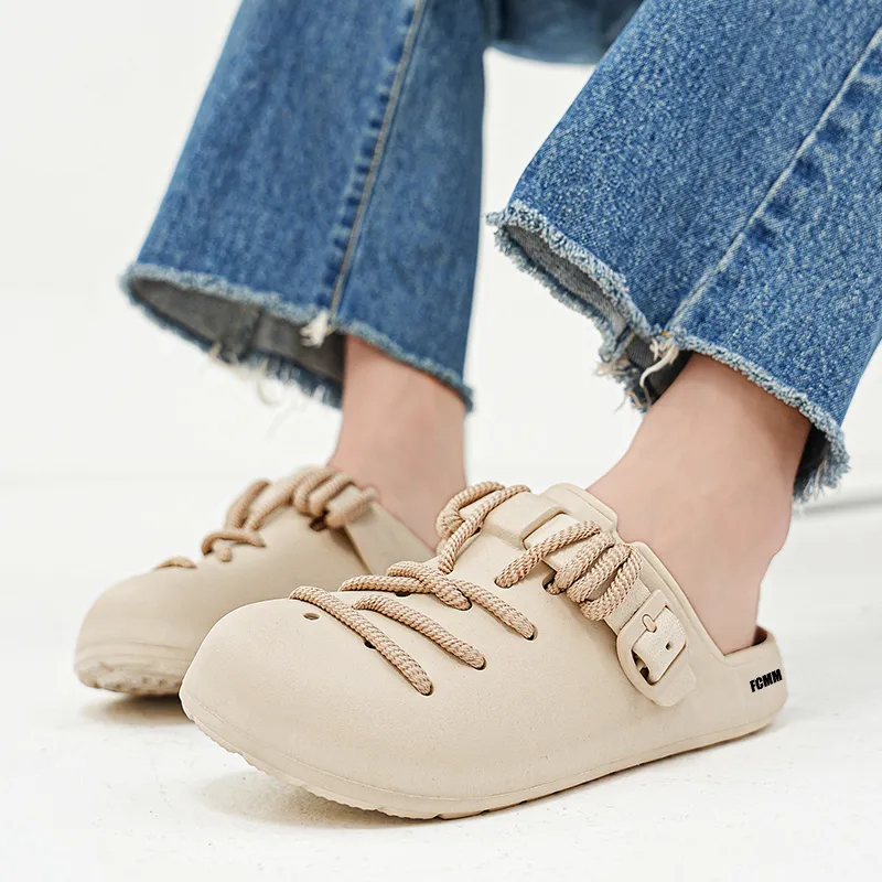 FCMM Woven Abrasion Resistant Slip Resistant Wrap toe Slippers Unisex-19