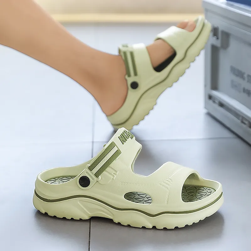 FCMM Beach Sandals Men Black Orange/Green/White Blue/Khaki Brown-11