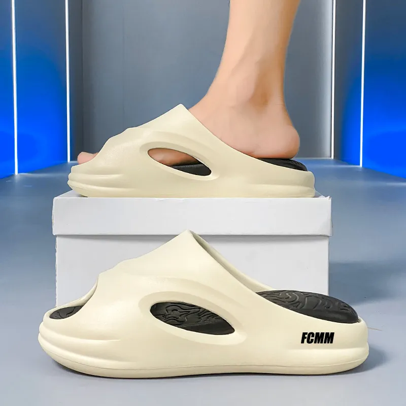 FCMM EVA Cut Out Slip Resistant Abrasion Resistant Slide Slippers Unisex-4