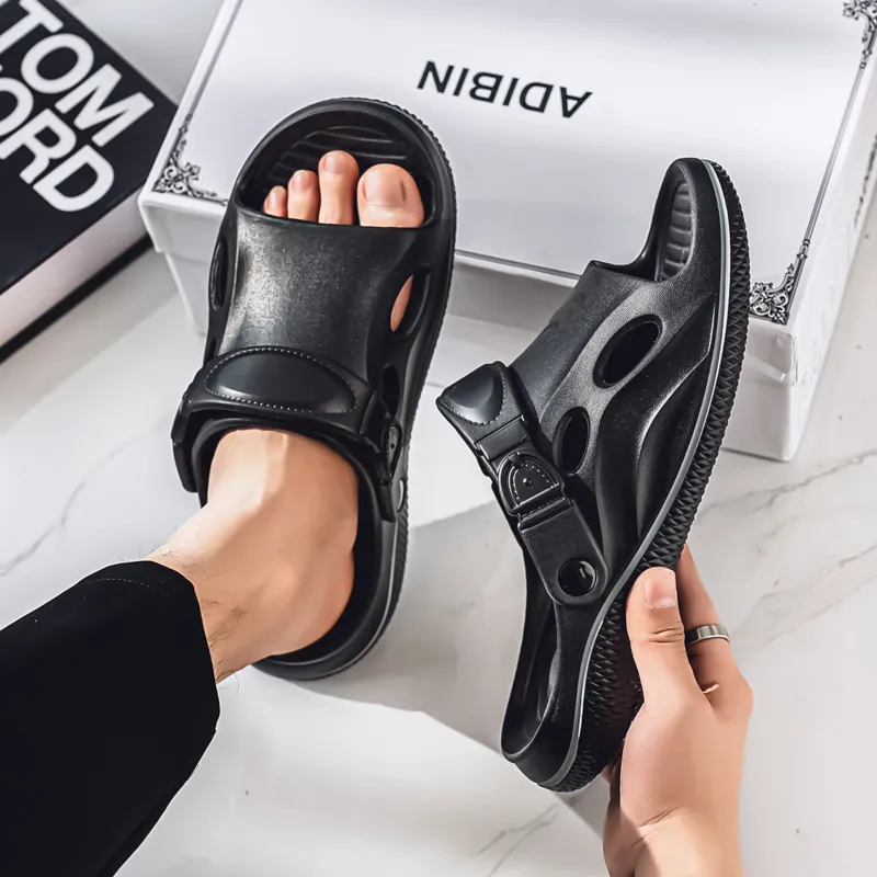 FCMM Beach Sandals Men Black-1