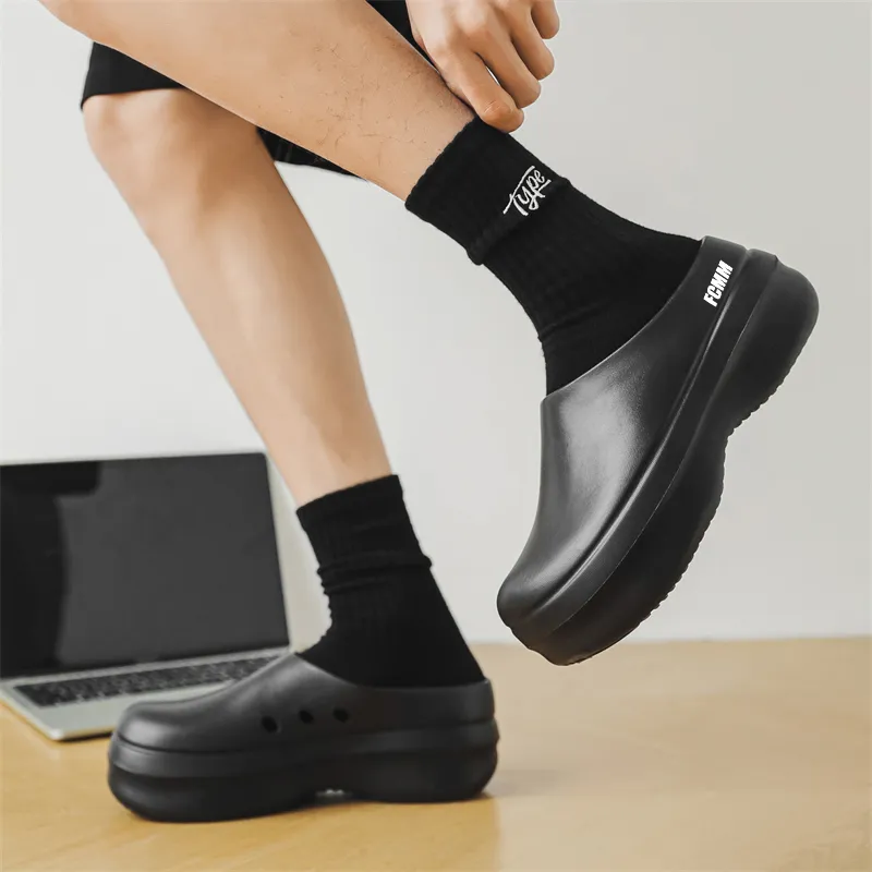 FCMM Rubber Sole Closed Toe Slippers Men's-5