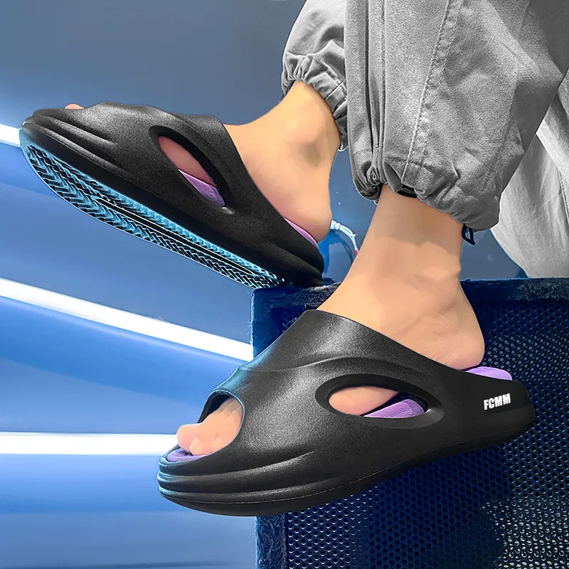 FCMM EVA Cut Out Slip Resistant Abrasion Resistant Slide Slippers Unisex-17