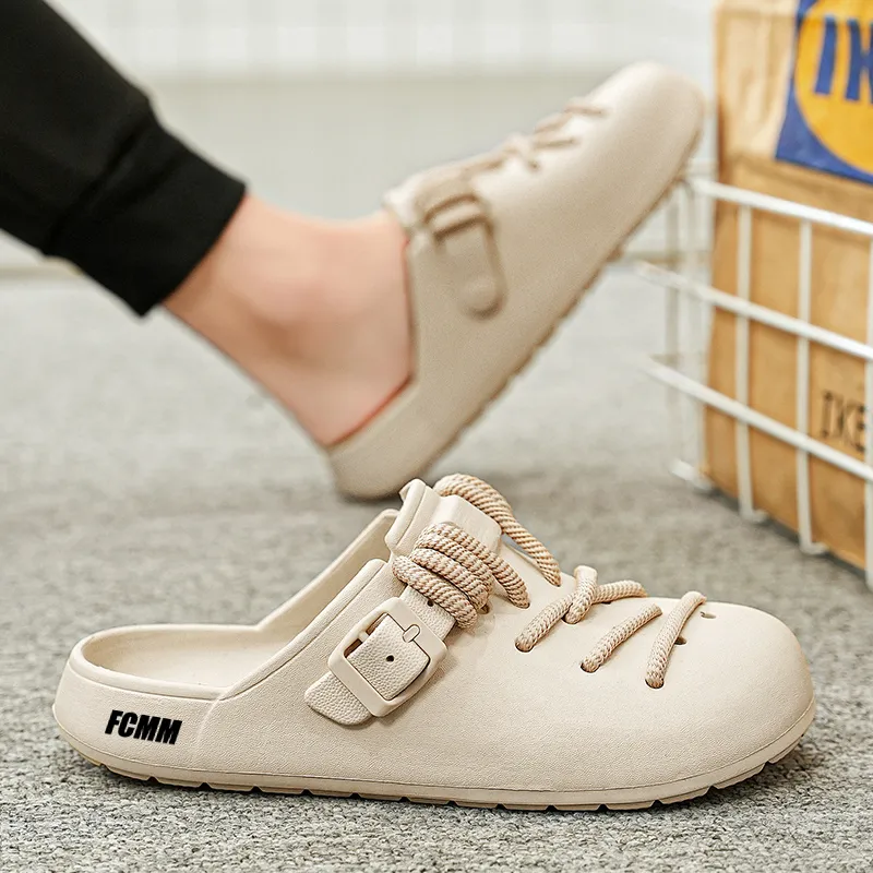 FCMM Woven Abrasion Resistant Slip Resistant Wrap toe Slippers Unisex-15