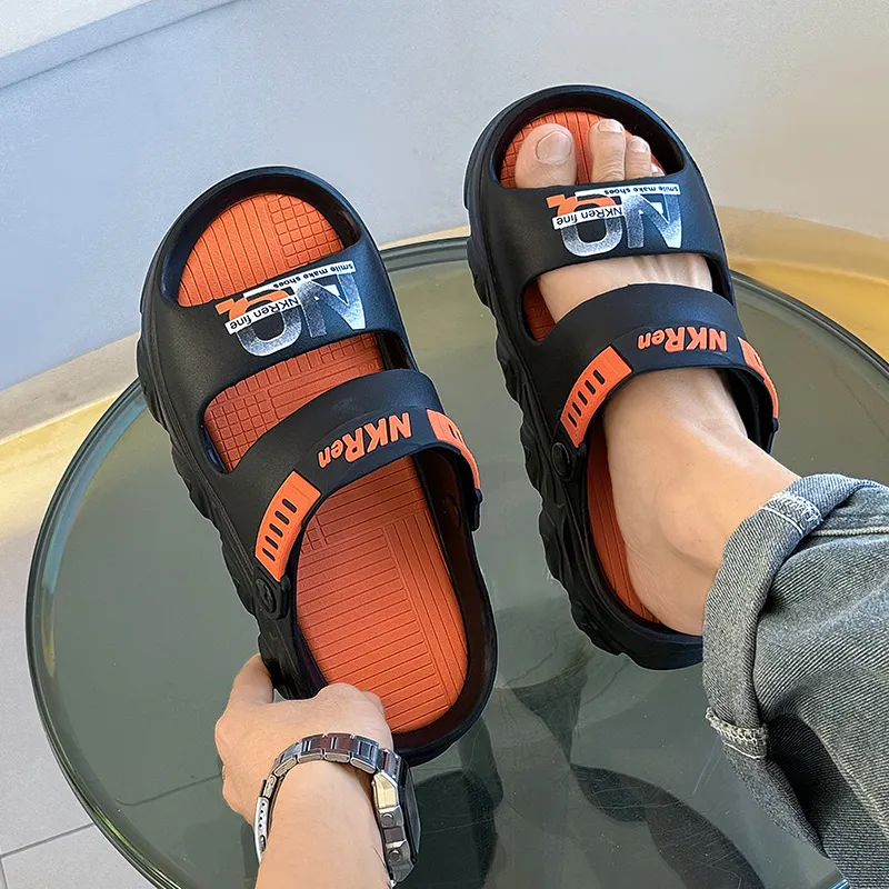 FCMM Beach Sandals Men Black/Khaki/White-3