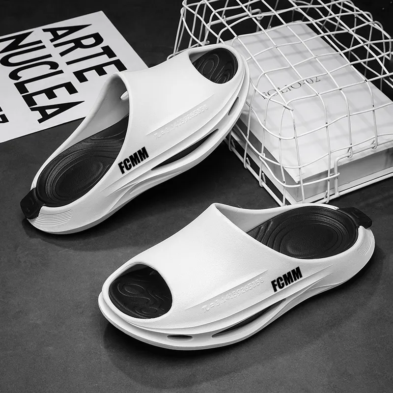FCMM EVA Cut Out Slip Resistant Abrasion Resistant Slide Slippers Unisex-9