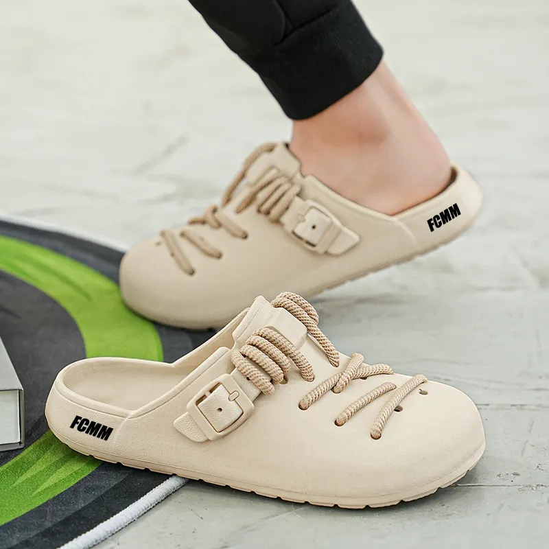 FCMM Woven Abrasion Resistant Slip Resistant Wrap toe Slippers Unisex-18