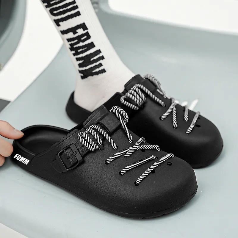 FCMM Woven Abrasion Resistant Slip Resistant Wrap toe Slippers Unisex-5