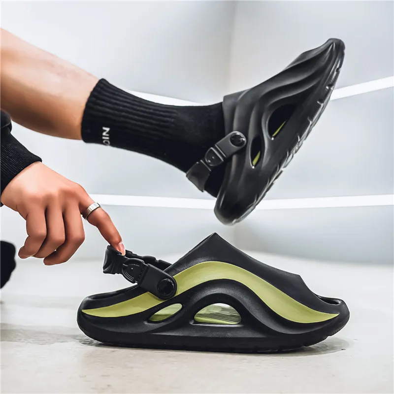FCMM Beach Sandals Men Black Gray/Black Green/Khaki Gray/Khaki Brown-11