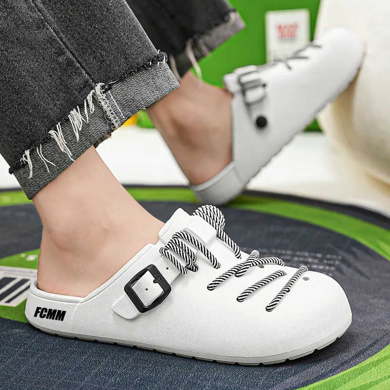 FCMM Woven Abrasion Resistant Slip Resistant Wrap toe Slippers Unisex-13
