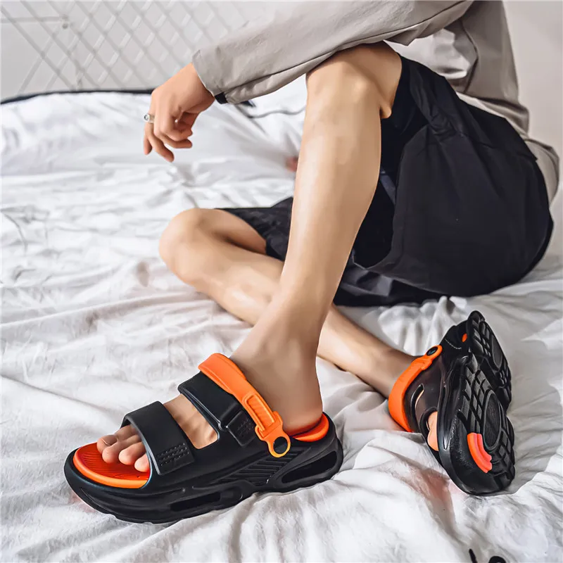 FCMM Beach Sandals Men Green/Black/Beige-12