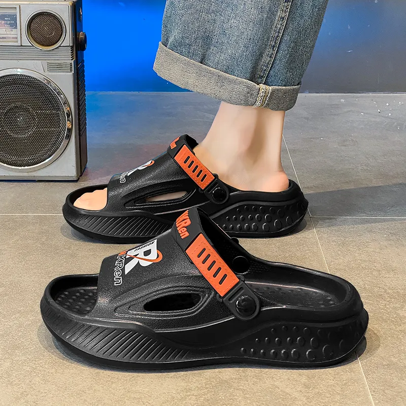 FCMM Beach Sandals Men Black/Green-5