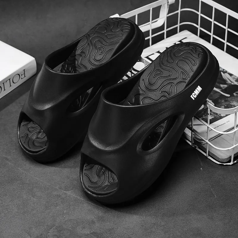 FCMM EVA Cut Out Slip Resistant Abrasion Resistant Slide Slippers Unisex-19