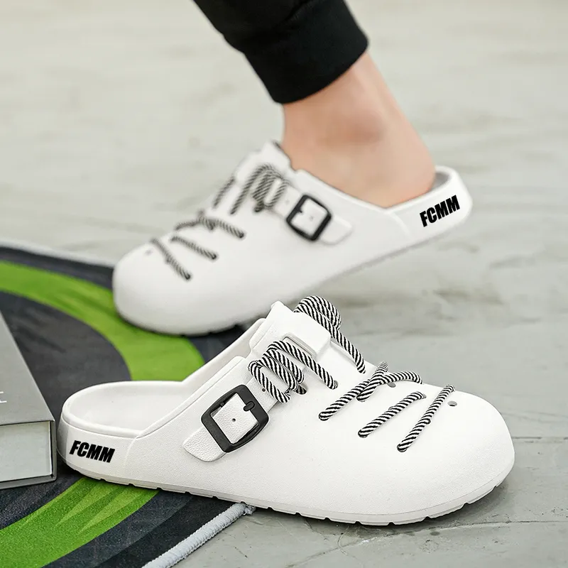 FCMM Woven Abrasion Resistant Slip Resistant Wrap toe Slippers Unisex-11