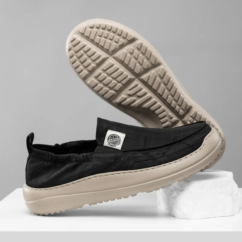 CARTELO Minimalist Style Water Repellent Shoes Canvas Casual Shoes Men's-17