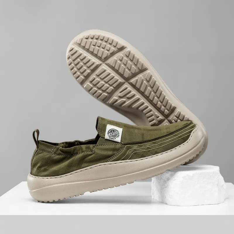 CARTELO Minimalist Style Water Repellent Shoes Canvas Casual Shoes Men's-11