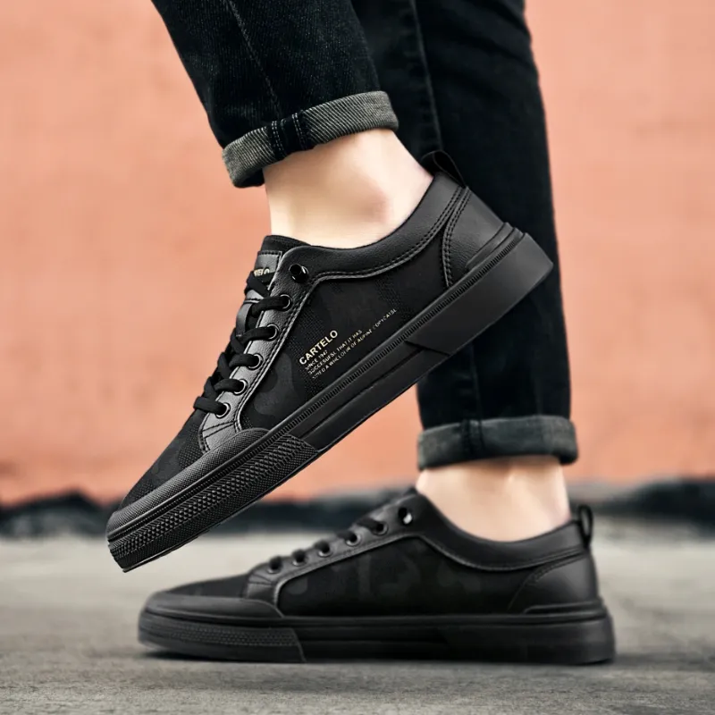 CARTELO Non-slip Lightweight Low-Top Skateboard Shoes Men's-9