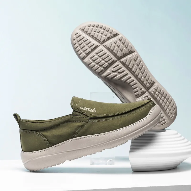 CARTELO Minimalist Style Water Repellent Shoes Canvas Casual Shoes Men's-23