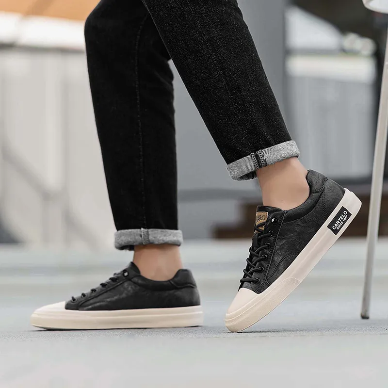 CARTELO Anti-Slip Wear-Resistant Low-Top Skateboard Shoes Men's-5