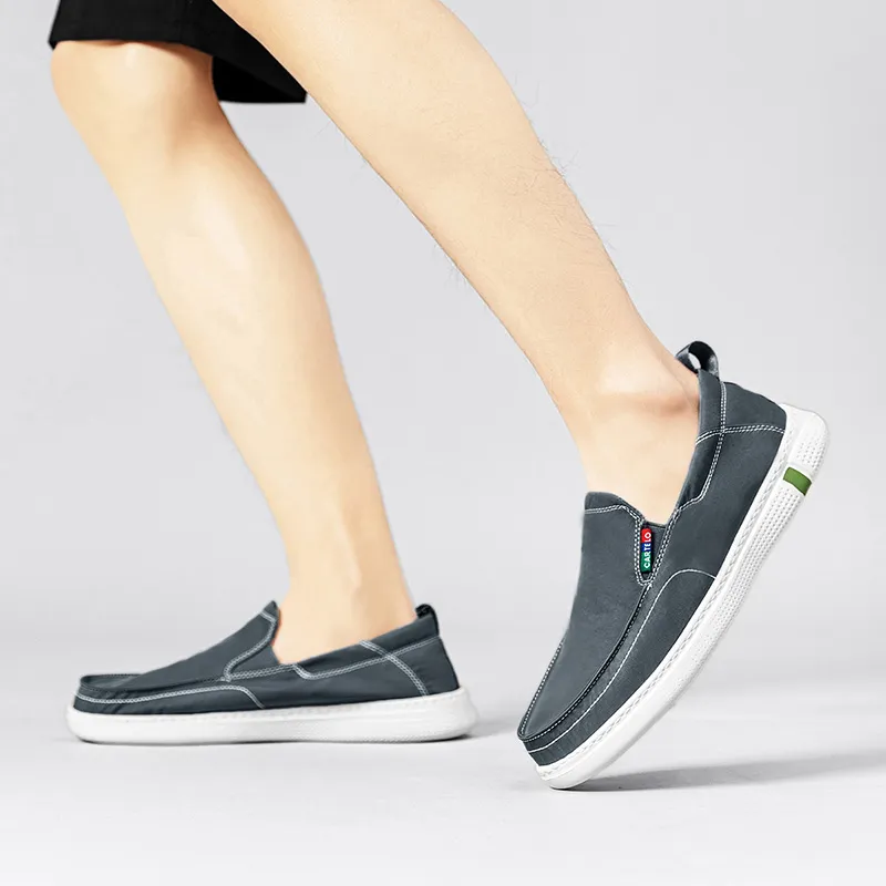 CARTELO Minimalist Style Breathable Lightweight Canvas Fashion Casual Shoes Men's-5