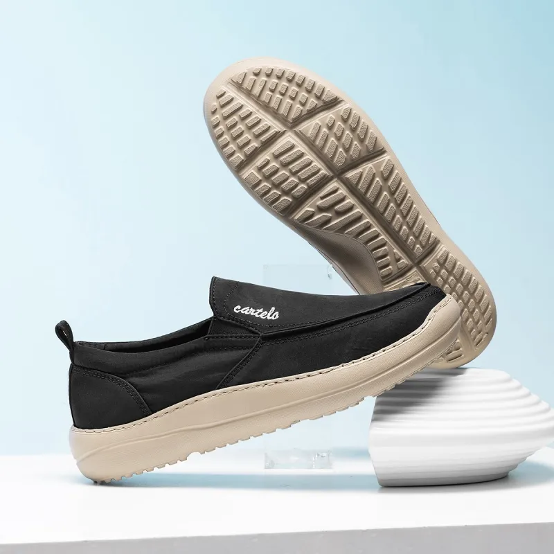 CARTELO Minimalist Style Water Repellent Shoes Canvas Casual Shoes Men's-29