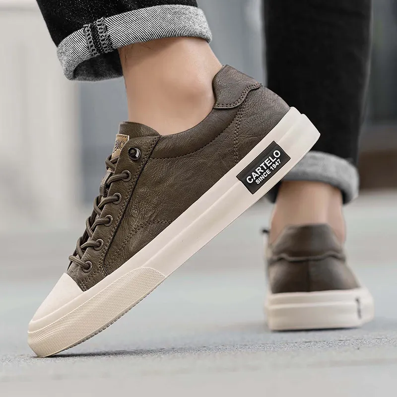 CARTELO Anti-Slip Wear-Resistant Low-Top Skateboard Shoes Men's-9