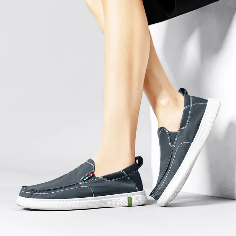 CARTELO Minimalist Style Breathable Lightweight Canvas Fashion Casual Shoes Men's-7