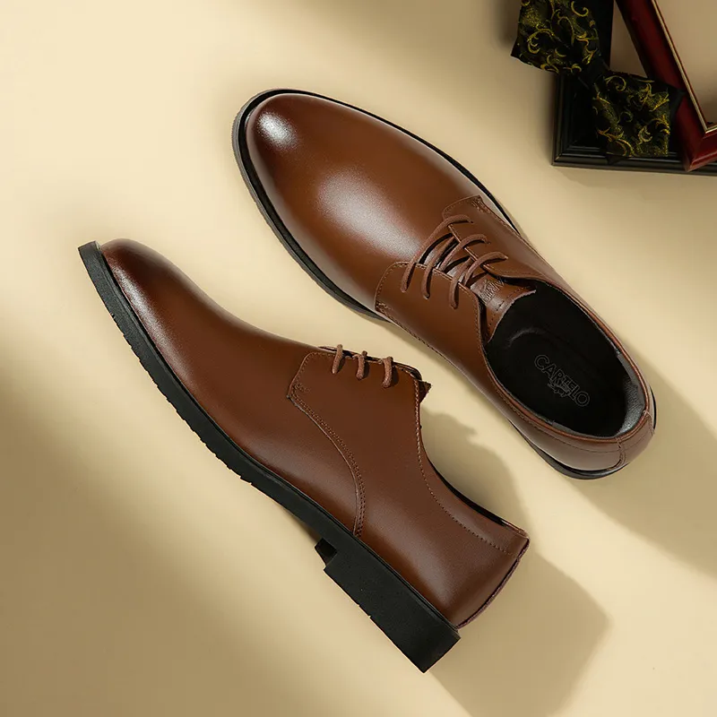 CARTELO Versatile Fashion Business Commute Shoes Dress Shoes Men's-19