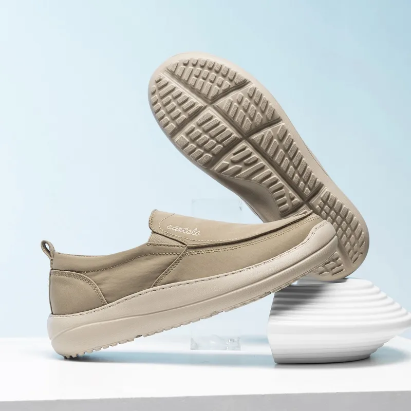 CARTELO Minimalist Style Water Repellent Shoes Canvas Casual Shoes Men's-35