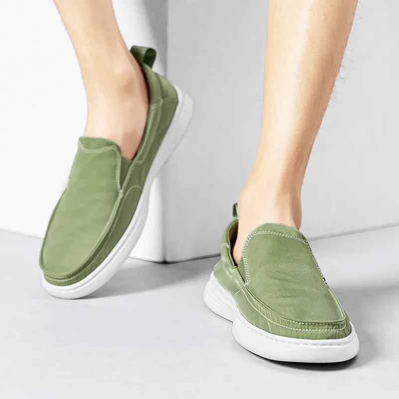 CARTELO Minimalist Style Breathable Lightweight Canvas Fashion Casual Shoes Men's-2