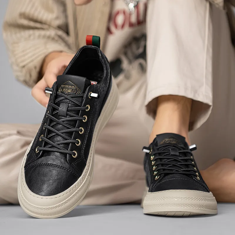 CARTELO Non slip Lightweight Low Top Skateboard Shoes Men's-35