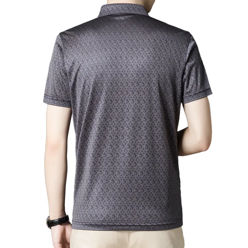 PIERRE CARDIN T Shirt Men's Orchid Brown Coffee-1
