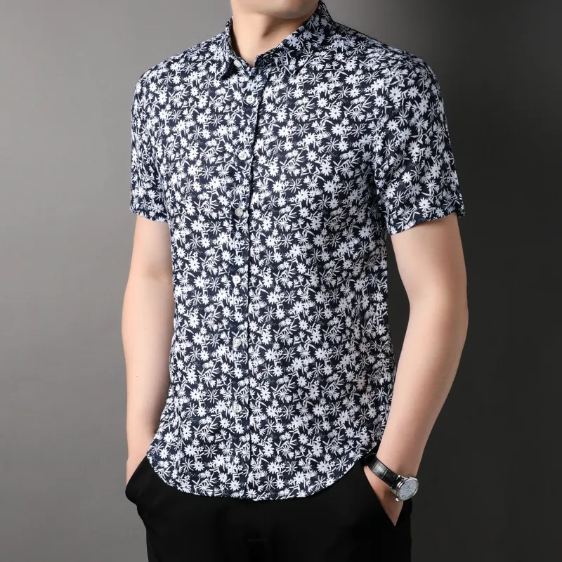 PIERRE CARDIN Shirts Men Black White-6