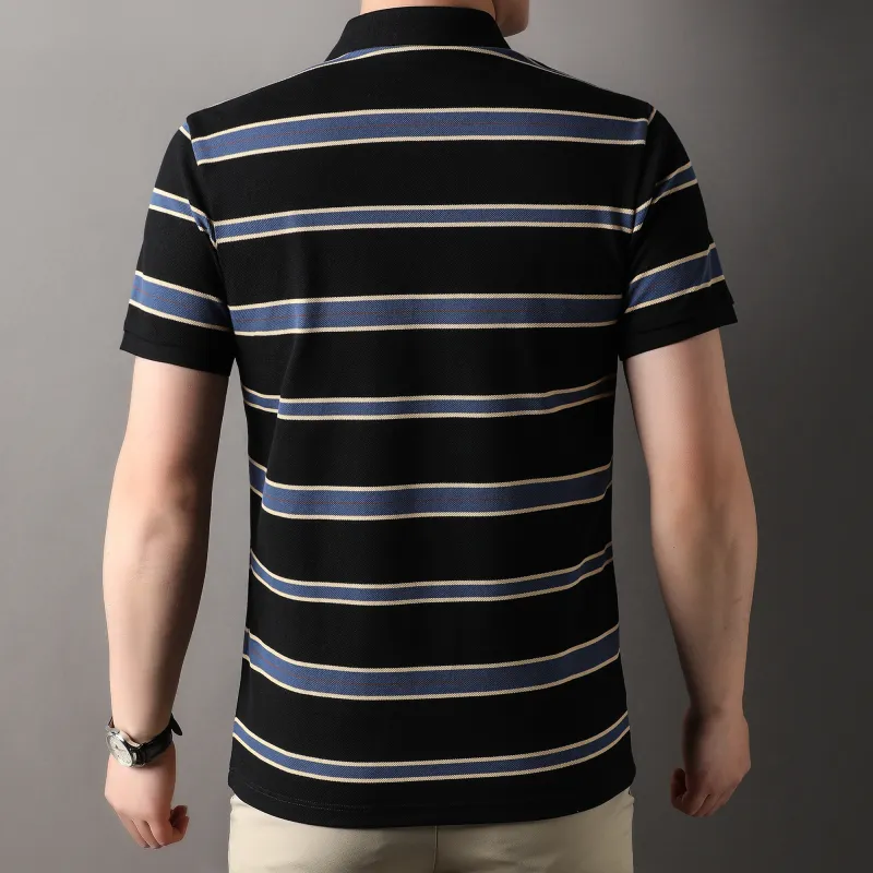 PIERRE CARDIN Polo Shirt Men's Sapphire Blue-5