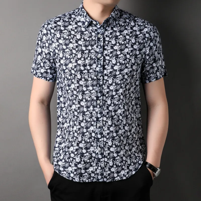 PIERRE CARDIN Shirts Men Black White-4