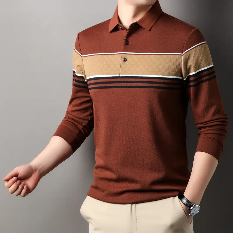 PIERRE CARDIN T Shirt Men's Orange Red-3