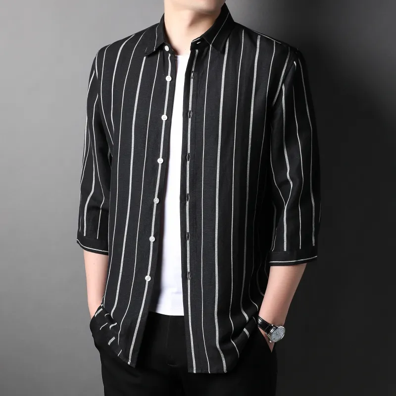 PIERRE CARDIN Shirts Men Black-4