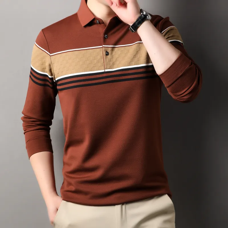 PIERRE CARDIN T Shirt Men's Orange Red-4