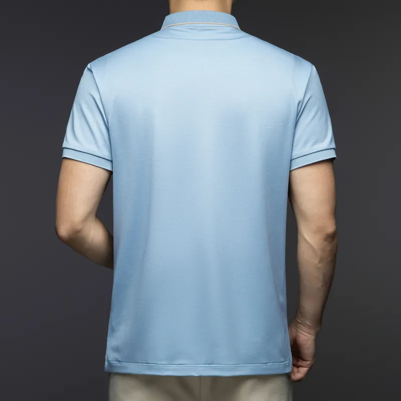 PIERRE CARDIN Polo Shirt Men's Light Sky Blue-1