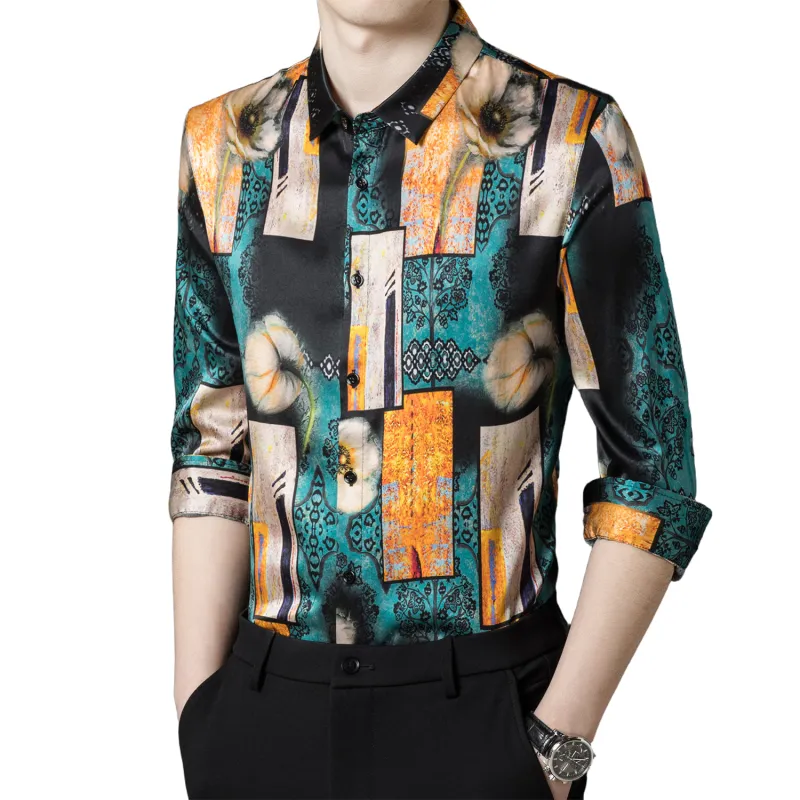 PIERRE CARDIN Shirt Men's Yellow Green-2