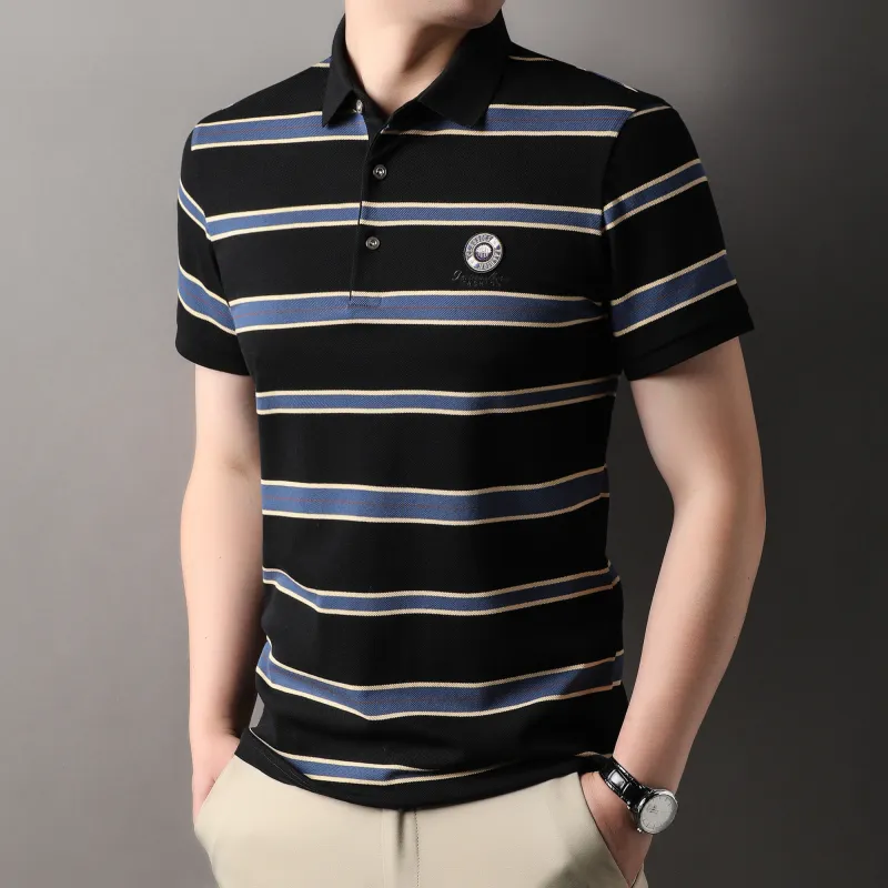 PIERRE CARDIN Polo Shirt Men's Sapphire Blue-2