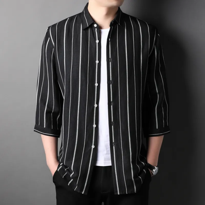 PIERRE CARDIN Shirts Men Black-3