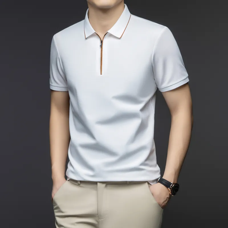 PIERRE CARDIN Polo Shirt Men's Light Sky Blue-13